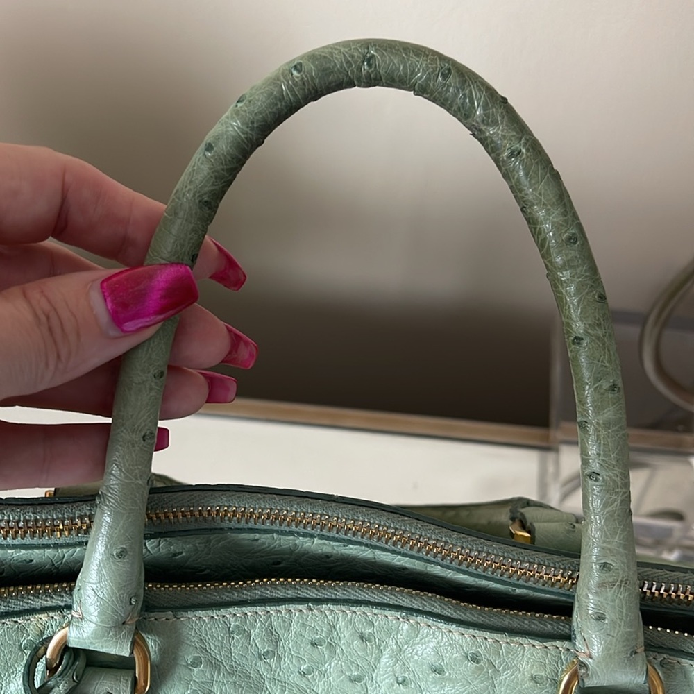 PRADA Ostrich BN1786 Struzzo Tote Bag - Picture 5 of 15